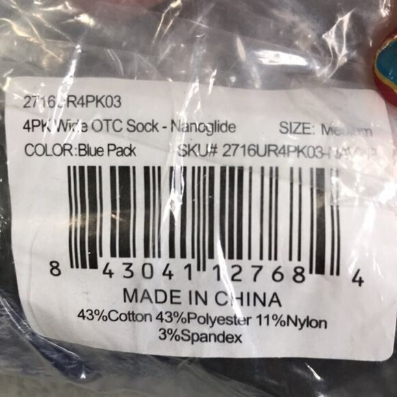 Tommie Copper Men's 3 Pack Crew Sock & 4 Pack Wide Compression Socks Size M New - Picture 7 of 10